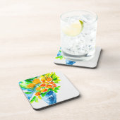 Dessous-de-verre Aquarelle de fruits d'art kumquat orange (Côté Droit)