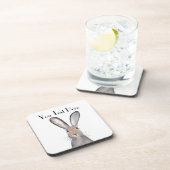 Dessous-de-verre Aquarelle de lapin lièvre Faune Animal Cute (Côté Droit)