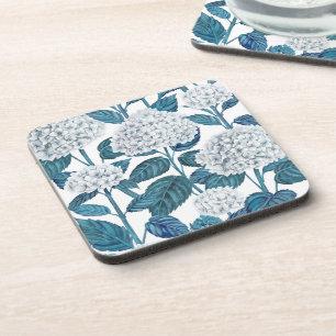 Dessous-de-verre Aquarelle d'hydrangée blanche