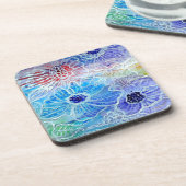 Dessous-de-verre Aquarelle Fleurs Beverage Coaster (Côté gauche)