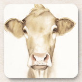 Dessous-de-verre Aquarelle Grange Animaux | Vache (Devant)