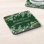 Dessous-de-verre Aquarelle Ivy Ferns Sage Famille Cabine Vert (Côté gauche)