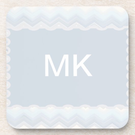 Dessous-de-verre Aquarelle Ocean Shades Chevron (Devant)