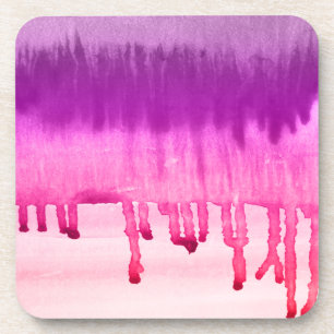 Dessous-de-verre Aquarelles violet rose cool Ombre