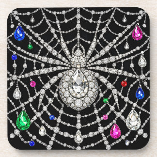 Dessous-de-verre Araignée Glamouruse design Diamant Bijou