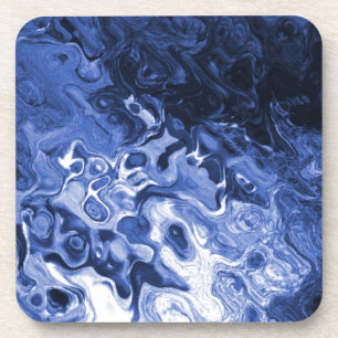 Dessous-de-verre Arbre bleu Abstrait