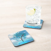 Dessous-de-verre Arbre bleu cristal (Côté Droit)