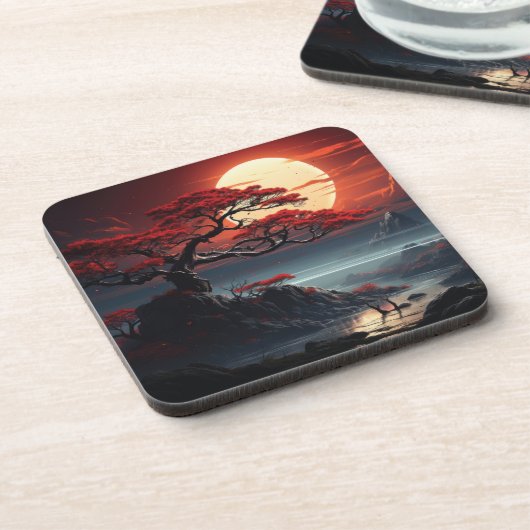 Dessous-de-verre Arbre bonsaï (Côté gauche)