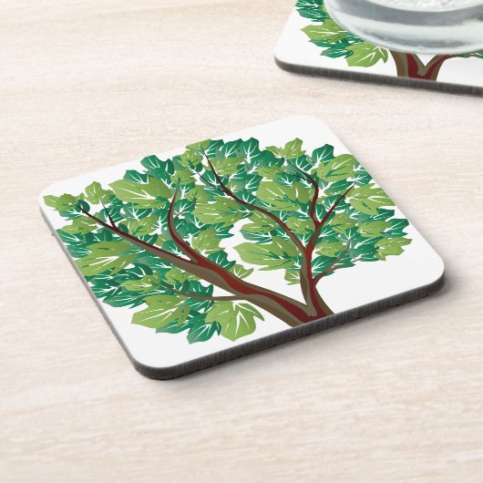 Dessous-de-verre Arbre de chêne (Côté gauche)