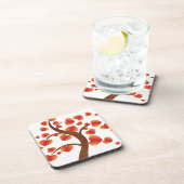 Dessous-de-verre Arbre de coeur rouge (Côté Droit)