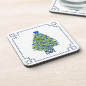 Dessous-de-verre Arbre de Noël Chinoiserie (Côté gauche)