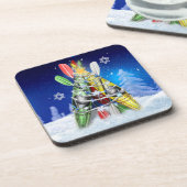 Dessous-de-verre Arbre de Noël Kayak (Côté gauche)