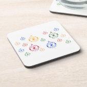 Dessous de verre - Arbre de Noël Ornements (Côté gauche)