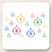 Dessous de verre - Arbre de Noël Ornements (Devant)