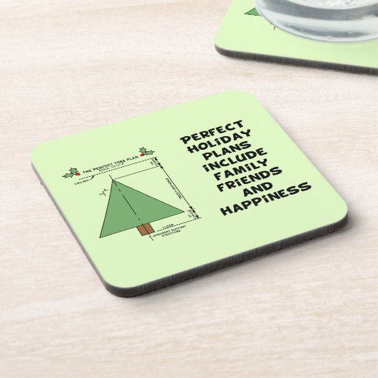 Dessous-de-verre Arbre de Noël parfait (Côté gauche)