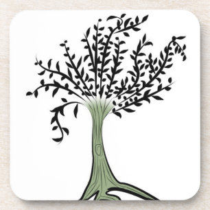 Dessous-de-verre Arbre vert