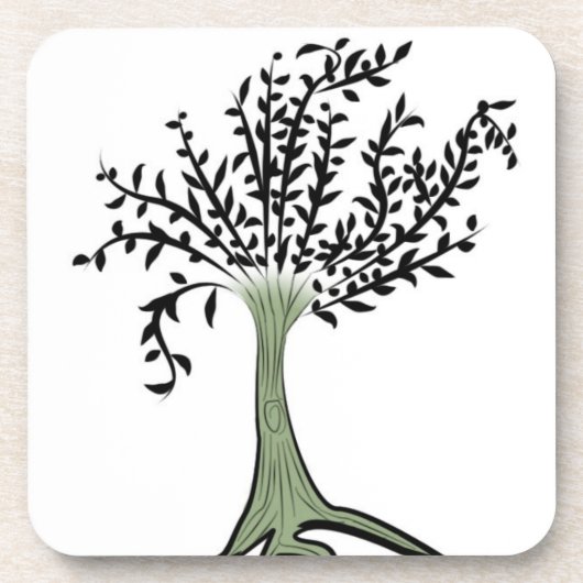 Dessous-de-verre Arbre vert (Devant)