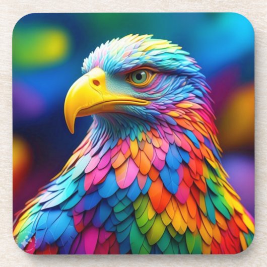 Dessous-de-verre Arc-en-ciel Aigle-65456 (Devant)