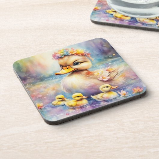 Dessous-de-verre Arc-en-ciel Canard 5 (Côté gauche)