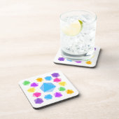 Dessous-de-verre Arc-en-ciel D8 Dice Drick Coasters (Côté Droit)