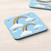 Dessous-de-verre Arc-en-ciel et nuages dans un ciel clair, ensemble (Côté gauche)