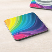 Dessous-de-verre Arc-en-ciel tourbillonnant de peinture (Côté gauche)