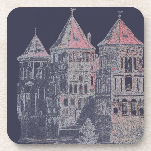 Dessous-de-verre Architecture du château de Mir en Biélorussie (Devant)