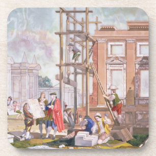 Dessous-de-verre Architecture, d'une série de quatre t de