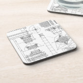 Dessous-de-verre Architecture vintage (Côté gauche)