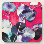 Dessous-de-verre Ardoise feuille gomme (Devant)