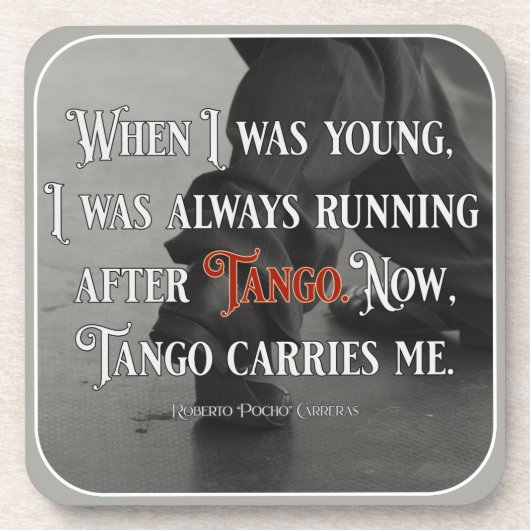 Dessous-de-verre Argentine Tango me cite (Devant)