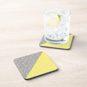 Dessous de verre arrière gris et jaune (Côté Droit)