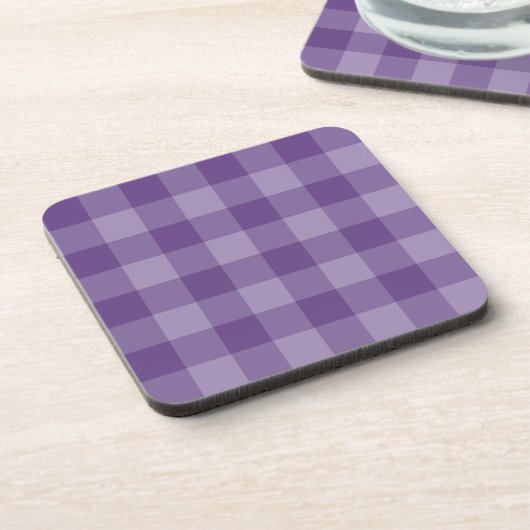 Dessous-de-verre Arrière - plan checkered violet (Côté gauche)