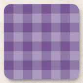 Dessous-de-verre Arrière - plan checkered violet (Devant)