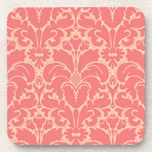 Dessous-de-verre arrière - plan damassé de style baroque (Devant)