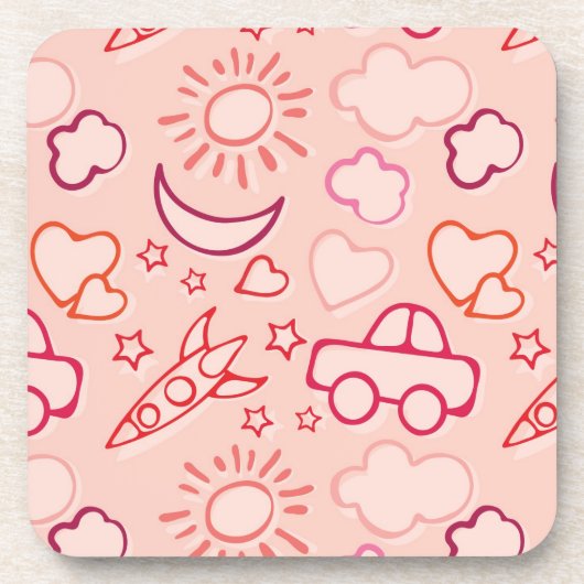 Dessous-de-verre arrière - plan de jouet (Devant)