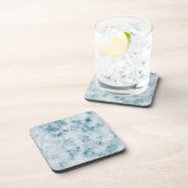 Dessous-de-verre Arrière - plan de texture bleu marbre (Côté Droit)