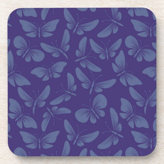 Dessous-de-verre arrière - plan des papillons de nuit (Devant)