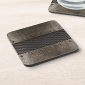 Dessous-de-verre Arrière - plan grunge en métal (Côté gauche)