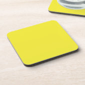 Dessous-de-verre Arrière-plan jaune uni vibrant (Côté gauche)