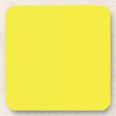 Dessous-de-verre Arrière-plan jaune uni vibrant (Devant)