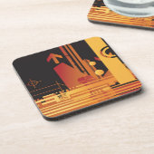 Dessous-de-verre Arrière - plan tramé technique 2 (Côté gauche)