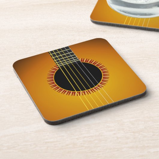 Dessous de verre Arrière - plans de guitare (jeu d (Côté gauche)