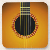 Dessous de verre Arrière - plans de guitare (jeu d (Devant)