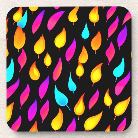 Dessous-de-verre Art Abstrait de flamme (Devant)