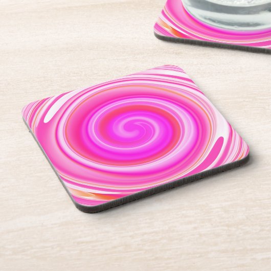 Dessous-de-verre Art Abstrait moderne Swirl (Côté gauche)