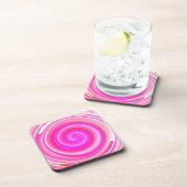 Dessous-de-verre Art Abstrait moderne Swirl (Côté Droit)