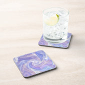 Dessous-de-verre Art abstrait moderne violet (Côté Droit)