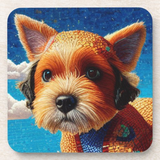 Dessous-de-verre Art chiot (Devant)