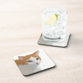 Dessous-de-verre Art de chat roux adorable (Côté Droit)